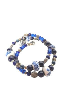 Boho Ceramic Bead Charm Wrap Bracelet Jewelry